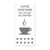 plaid coffee visitekaartje stempel (Afrduk)