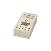 plaid coffee visitekaartje stempel (Stempel)