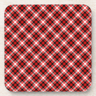 Plaid controleert textuurpatroon van de stof-68767 bier onderzetter
