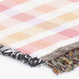 Plaid Coral en Roze Deken