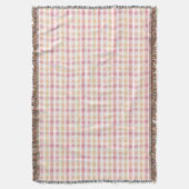 Plaid Coral en Roze Deken (Voorkant Verticaal)