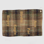Plaid Crackle Golftermen Golfhanddoek (Horizontaal)