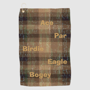 Plaid Crackle Golftermen Golfhanddoek