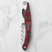 Plaid Custom Groomsman Clan Stewart Red Tartan Kurkentrekker (Voorkant)