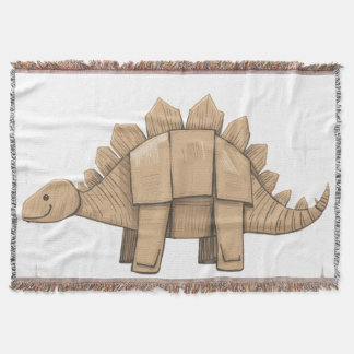 Plaid Décoratif avec Adorable Dinosaure Cartoon Deken