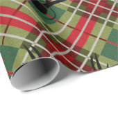 Plaid Deer Antler Cadeaupapier (Rol Hoek)