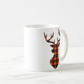 Plaid Deer Koffiemok (Voorkant rechts)