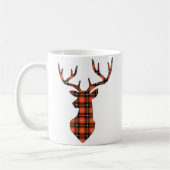 Plaid Deer Koffiemok (Links)