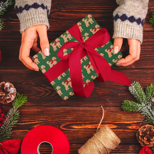 Plaid Doodle Gouden Gele Hond Gepersonaliseerd Kaart