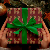 Plaid Doodle Gouden Gele Hond Theedoek