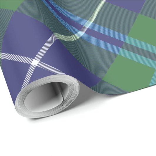 Plaid Douglas Rustic Farmhouse Tartan Cadeaupapier (Rol Hoek)