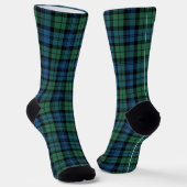 Plaid Elegant Campbell Green Rustic Tartan Sokken (Gebogen)
