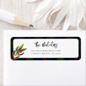 Plaid Elegant Rustic Classic Tartan Retouradres Etiket (Insitu)