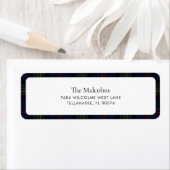 Plaid Elegant Rustic Classic Tartan Retouradres Etiket (Insitu)