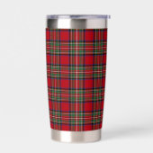 Plaid Elegant Rustic Stewart Tartan Geïsoleerde Drinkbeker (Links)