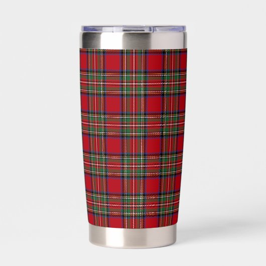 Plaid Elegant Rustic Stewart Tartan Geïsoleerde Drinkbeker (Voorkant)