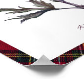 plaid en distel poster (Hoek)