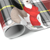 Plaid en Italiaans Greyhound Hondenliefhebbers Ker Cadeaupapier (Rol Hoek)