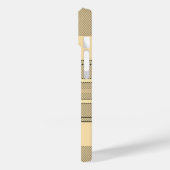 Plaid en kant schattig vrouwelijk crème bruin Case-Mate iPhone case (Achterkant / Links)