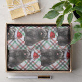 Plaid en Kerst Bouvier Hondenliefhebber Vakantie Tissuepapier (Geschenk)