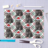 Plaid en Kerst Bouvier Hondenliefhebber Vakantie Tissuepapier (Craft)