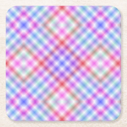 Plaid Fabric Texture Pattern Kartonnen Onderzetters (Voorkant)
