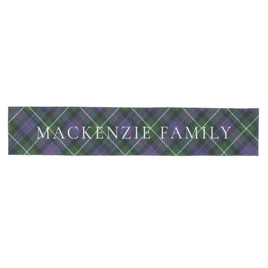 Plaid Familie Feestdagen Celebration MacKenzie Tar Medium Tafelloper (Horizontaal)