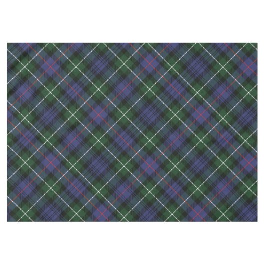 Plaid Familie Feestdagen Rustieke Clan MacKenzie T Tafelkleed (Voorkant (Horizontaal))