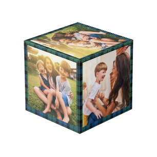 Plaid Familie Foto Collage Clan Campbell Tartan Kubus