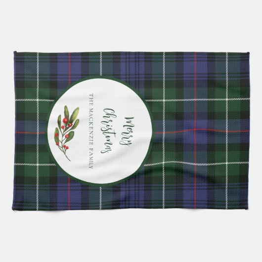 Plaid Family Christmas MacKenzie Tartan Theedoek (Horizontaal)