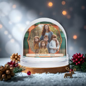 Plaid Family Christmas Photo Template Sneeuwbol