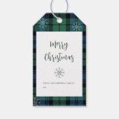 Plaid Feestelijke Familie Campbell Tartan Cadeaulabel (Voorkant)