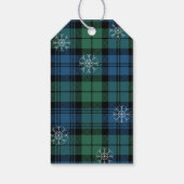 Plaid Feestelijke Familie Campbell Tartan Cadeaulabel (Achterkant)