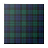 Plaid Festive Classic Rustic Groen Tartan Tegeltje (Voorkant)