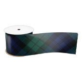 Plaid Festive Classic Rustiek Groen Paarse Tartan Satijnen Lint (Spoel)