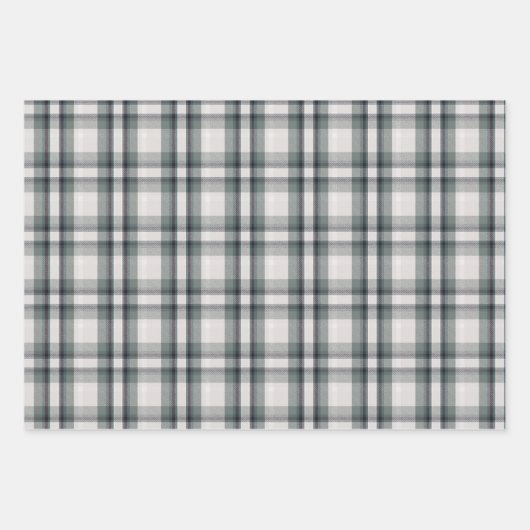 Plaid Flanel Polka Dots Strepen Coördineren Inpakpapier Vel (Voorkant)