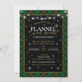 Plaid Flannel en Vrienden Kerstfeest Kaart (Voorkant)