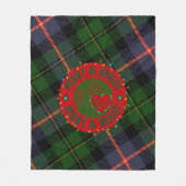 Plaid Fleece Blanket Merry & Bright Deken (Voorkant)