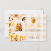 Plaid Floral vond ze haar honingbruid Bedankkaart (Voorkant)