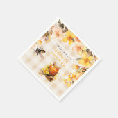 Plaid Floral vond ze haar honingbruid Servet (Hoek)