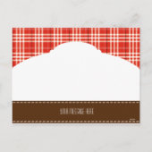 " Plaid" Foto Briefkaart (Achterkant)