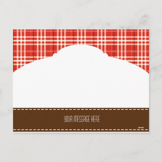 " Plaid" Foto Briefkaart (Achterkant)