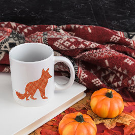 Plaid Fox Koffiemok