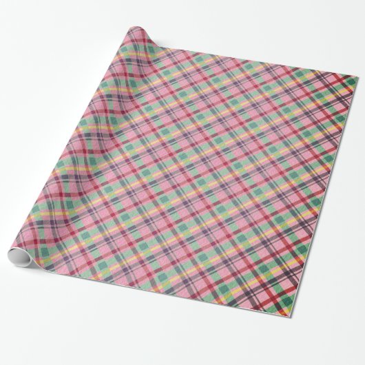 Plaid Fun Cadeaupapier (Uitgerold)