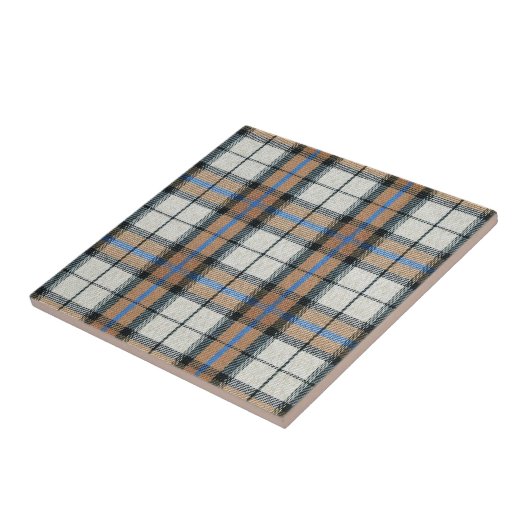 Plaid Geruite Stof Keramische Tegel Modern Design Tegeltje (Zijkant)