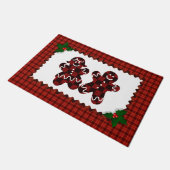 Plaid Gingerbread Man en Vrouwen Deurmat (Schuin)