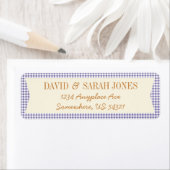 Plaid Gingham Controleer Patroon Fabric Crafts Lab Etiket (Insitu)