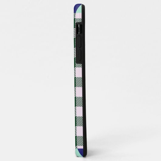 Plaid Gingham gepersonaliseerd Case-Mate iPhone Case (Achterkant/links)