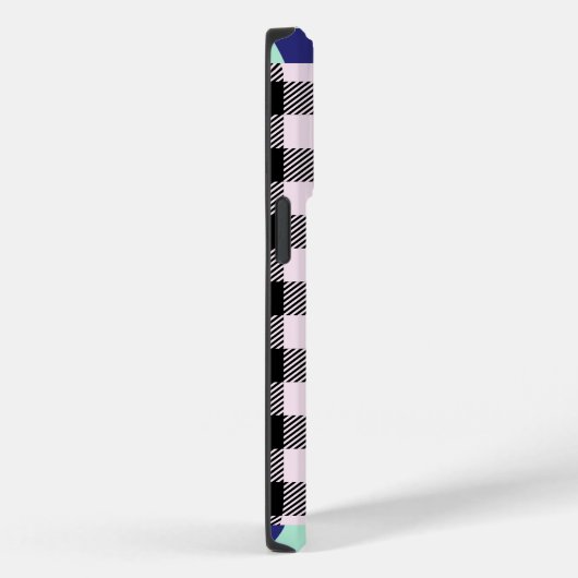 Plaid Gingham gepersonaliseerd Case-Mate iPhone Case (Achterkant / Rechts)