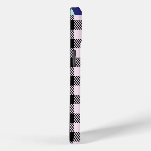 Plaid Gingham gepersonaliseerd Case-Mate iPhone Case (Achterkant / Rechts)